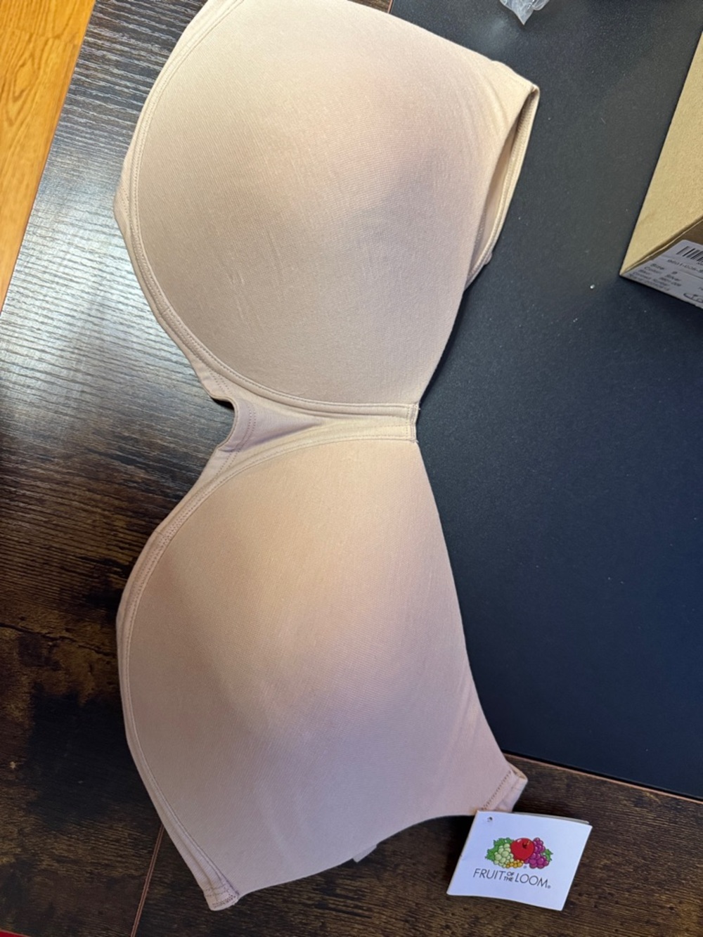 Fruit of the Loom Beige Nude T-Shirt Bra - Smooth Full Coverage